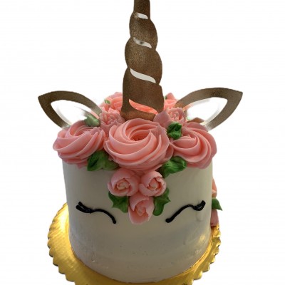 Unicorn Cake 6" Double Layer serves 12-15