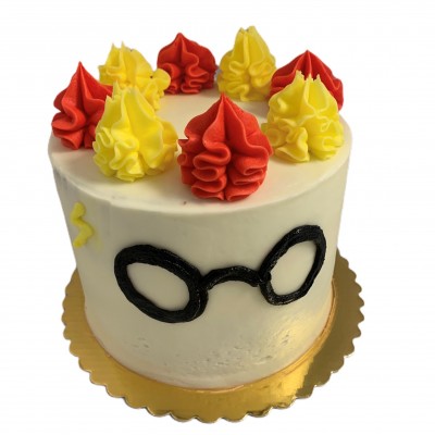 Harry Potter Butter Beer Cake 6" double layer serves 15