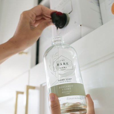 Hand Soap - Bergamot & Lime (1L in a mason jar)